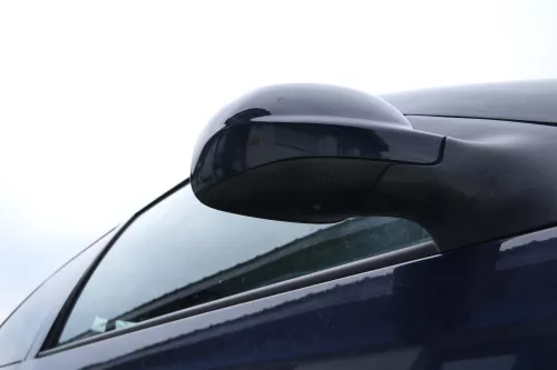 VW Golf 4 Bora manueller Spiegel vorne rechts Außenspiegel blau LA5G (180853)