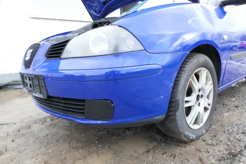Seat Ibiza 6L Stoßstange Frontstoßstange vorne blau LS5G bis caAnfang2006 (180862)