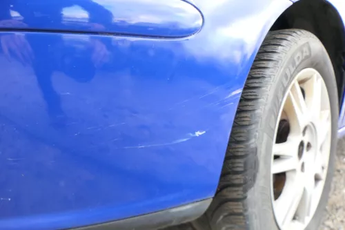 Seat Ibiza 6L Stoßstange Frontstoßstange vorne blau LS5G bis caAnfang2006 (180862)