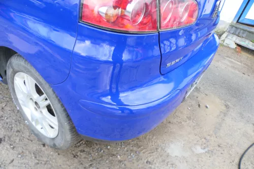 Seat Ibiza 6L Stoßstange Heckstoßstange hinten blau LS5G (180867)