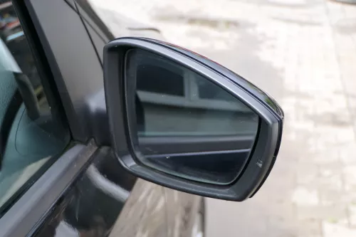 VW Polo 6R 6C elektrischer Spiegel Außenspiegel rechts außen schwarz LC9X (180932)