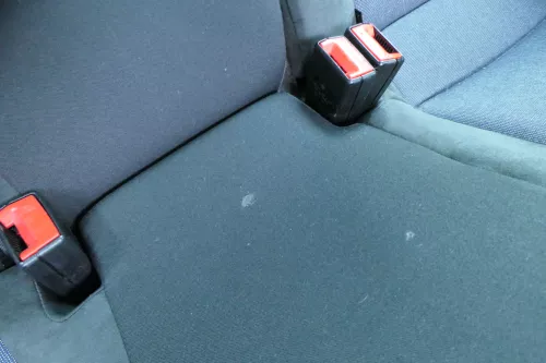 VW Polo 6R 6C Sitz Rückbank Sitzfläche Sitze 3 Punkt Gurt schwarz / titanschwarz (180963)