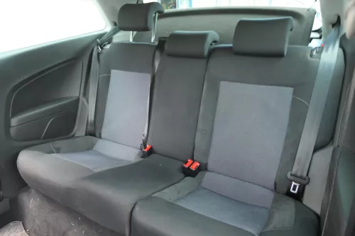 VW Polo 6R 6C Sitz Rückbank Sitzfläche Sitze 3 Punkt Gurt schwarz / titanschwarz (180963)