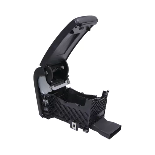 VW Passat 3C Mittelarmlehne Armlehne Fach Deckel Leder schwarz (181060)