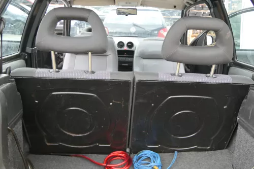 VW Lupo Seat Arosa Sitz Rückbank Sitzfläche für Kopfstützen schwarz (181094)