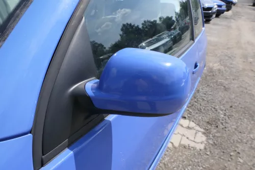 VW Lupo Arosa manueller Spiegel Außenspiegel links manuell blau LW5Z