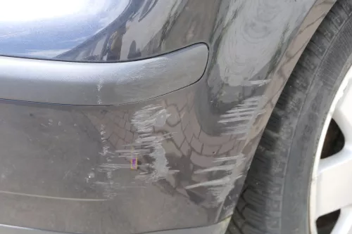 VW Polo 9N 9N3 Stoßstange Heckstoßstange hinten schwarz L041 (181214)