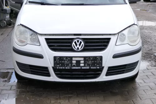 VW Polo 9N3 Stoßstange vorne Frontstoßstange Stoßfänger weiß LB9A (181297)
