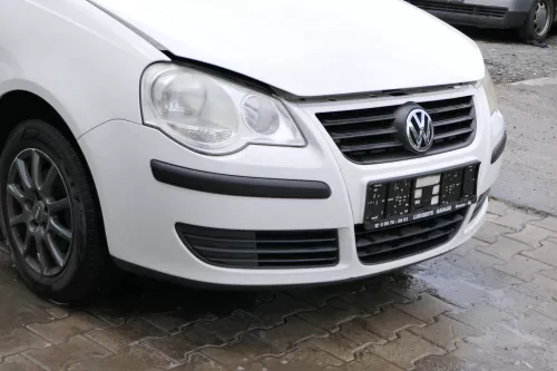 VW Polo 9N3 Stoßstange vorne Frontstoßstange Stoßfänger weiß LB9A (181297)