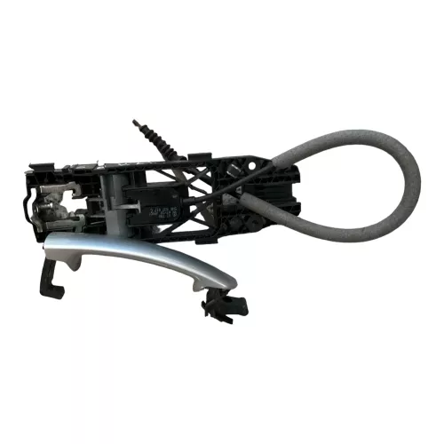 VW Polo 6R Türgriff Tür Griff vorne links außen silber LA7W + Lagerbügel Seilzug