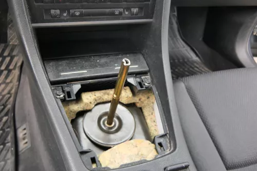 Audi A4 8E B6 B7 Mitteltunnel hinten Verkleidung um Handbremse Konsole schwarz K (181416)