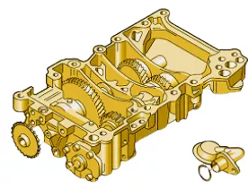 A4 8E B6 B7 Ausgleichwellenmodul Ölpumpe 2.0 Benziner ALT
