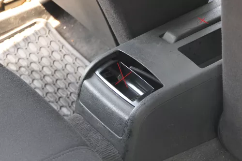 Audi A4 8E B6 B7 Mitteltunnel hinten Verkleidung um Handbremse Konsole schwarz K (181500)