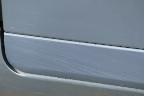 A4 B7 8E NUR Zierleiste Leiste Abdeckung Tür vorne links unten blau LY5J (181551)