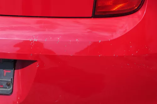 Skoda Citigo Stoßstange hinten Heckstoßstange rot LY3D (181602)