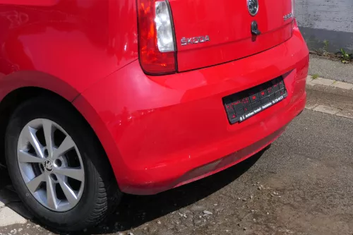 Skoda Citigo Stoßstange hinten Heckstoßstange rot LY3D (181602)