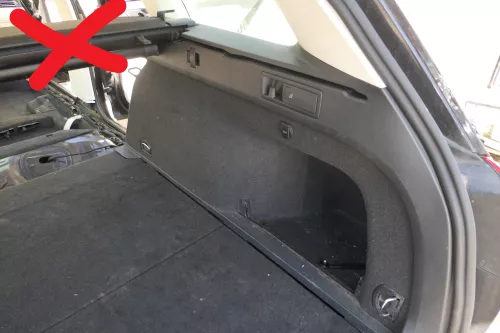 VW Passsat 3C B8 3G Kombi Abdeckung Verkleidung Kofferraum hinten rechts schwarz
