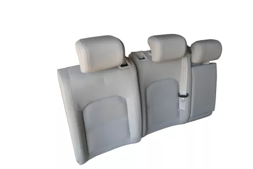 Passat 3C 3G BB Kombi Sitz Rückbank Rücksitzbank Lehne weiß St. Tropez ohneKopf (181742)