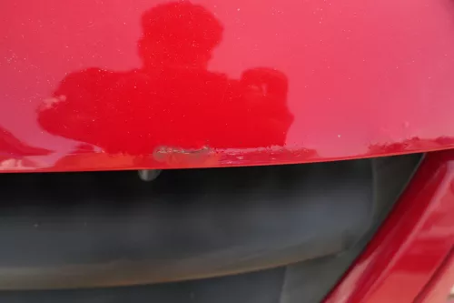 VW Fox 5Z Stoßstange vorne Stoßfänger rot LY3D mit Grill (181805)