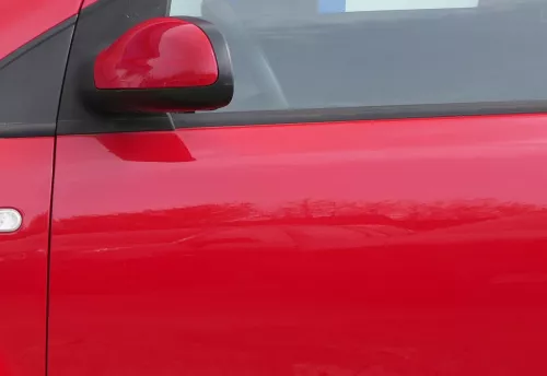 VW Fox 5Z Tür vorne links Fahrertür rot LY3D - ohne Anbauteile (181806)