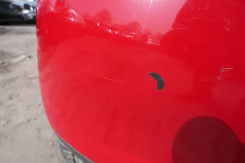 VW Fox 5Z Stoßstange hinten Stoßfänger rot LY3D Heckstoßstange (181817)