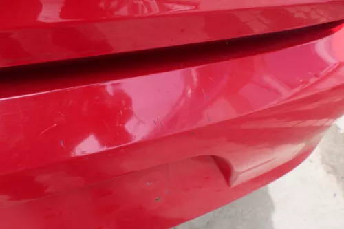 VW Fox 5Z Stoßstange hinten Stoßfänger rot LY3D Heckstoßstange (181817)