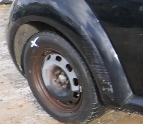 VW New Beetle 9C Kotflügel hinten rechts schwarz L041 1C0821302H (181844)