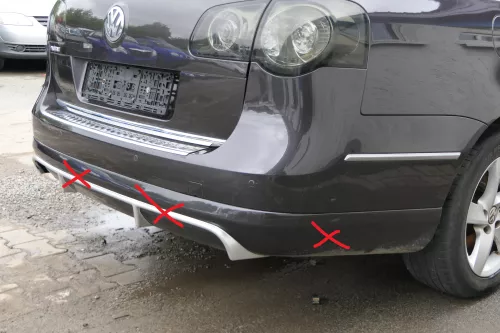 Passat 3C Kombi Stoßstange hinten Heckstoßstange Stoßfänger braun LC8Z PDC OBEN (181888)