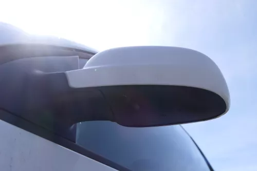 VW Lupo Arosa elektrischer Spiegel Außenspiegel links weiß LB9A (182058)