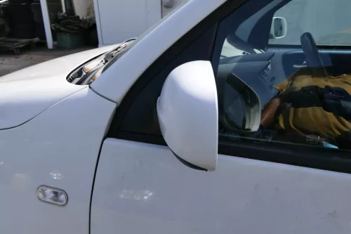 VW Lupo Arosa elektrischer Spiegel Außenspiegel links weiß LB9A (182058)