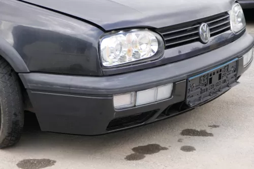 VW Golf 3 auch Cabrio Stoßstange vorne Stoßfänger vorn schwarz (182146)