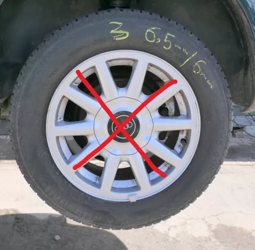 2x VW Golf A3 NUR Reifen 195/65 R15 91H Sommerreifen 2x ca. 6-7 mm NUR REIFEN