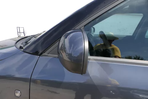 Fabia 5J elektrisch Spiegel Außenspiegel links mit Glas - grau LF8J