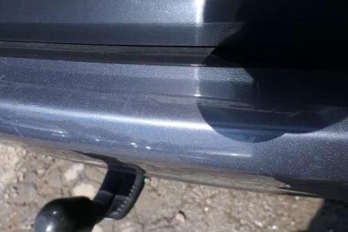 Skoda Fabia 5J Combi Stoßstange hinten Heckstoßstange grau LF8J (182248)