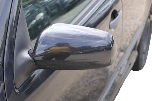 Skoda Fabia 6Y mechanischer Spiegel Außenspiegel links schwarz LF9R Glas (182289)