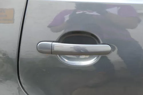 VW Polo 9N 9N3 Tür hinten rechts 4/5-Türer grau LC7V - ohne Anbauteile (182376)