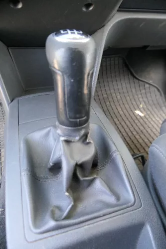 VW Polo 9N 9N3 Schaltknauf Schaltsack Schaltung 6Q1711113G Leder schwarz (182395)