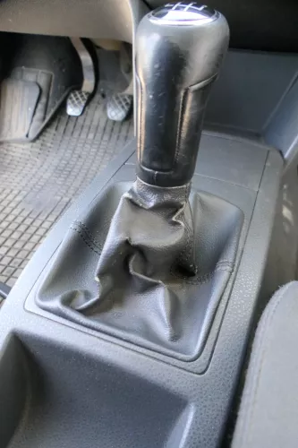 VW Polo 9N 9N3 Schaltknauf Schaltsack Schaltung 6Q1711113G Leder schwarz (182395)