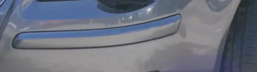 VW Polo 9N3 Zierleiste in Stoßstange vorne Leiste grau LC7V