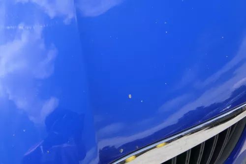 Skoda Fabia 5J Roomster Motorhaube Haube Klappe vorne blau LF5K (182549)