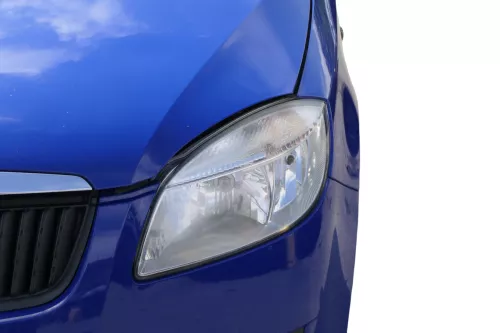 Skoda Fabia 5J Roomster Motorhaube Haube Klappe vorne blau LF5K (182549)
