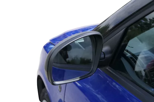 Skoda Fabia 5J mechanisch Spiegel Außenspiegel links mit Glas schwarz matt (182551)