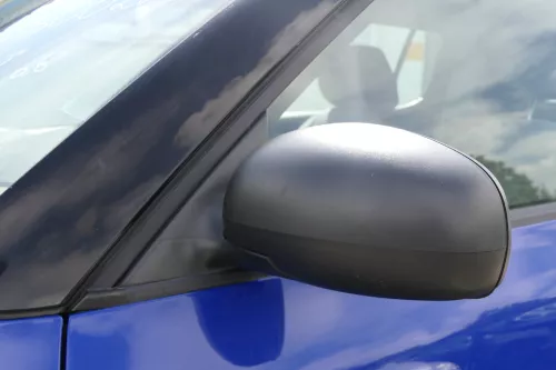 Skoda Fabia 5J mechanisch Spiegel Außenspiegel links mit Glas schwarz matt (182551)