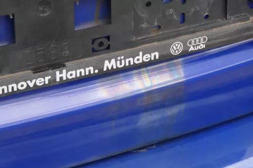 Skoda Fabia 5J Limousine Schrägheck Heckklappe hinten mit Scheibe blau LF5K (182554)