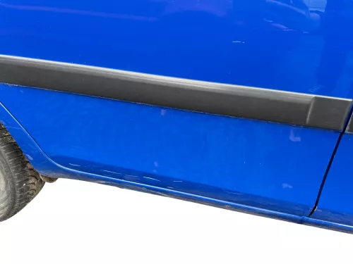 Skoda Fabia 5J Limousine Tür hinten rechts blau LF5K - Delle (182557)