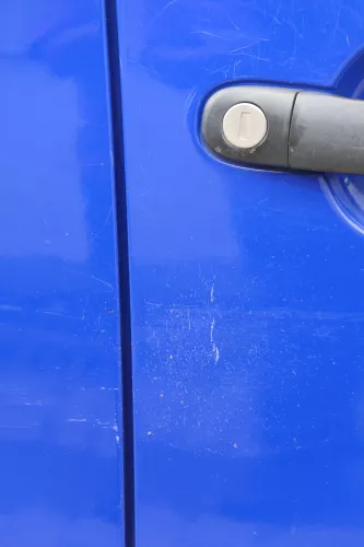 Fabia 5J Kombi + Limo Tür vorne rechts Beifahrertür blau LF5K - ohne Anbauteile (182558)