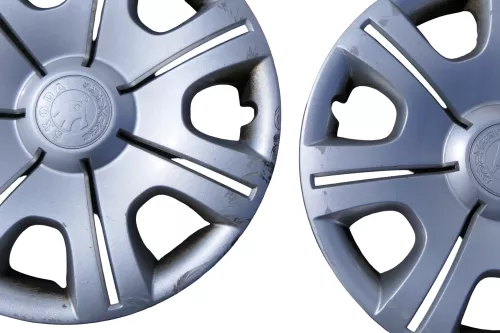 4 x Stück Original Skoda Fabia 5J Radzierkappe Radkappe 14 Zoll 5J0601147F (182574)
