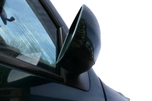 VW Golf 4 Bora manueller Spiegel vorne rechts Außenspiegel grün LC6M (182577)