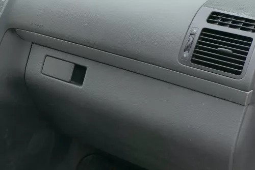 VW Touran Armaturenbrett Verkleidung Klappe Abdeckung Dekor silber netzoptik (182609)