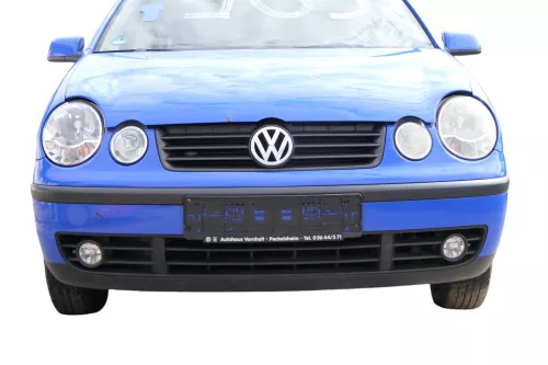 VW Polo 9N Stoßstange Frontstoßstange vorne blau LA5F